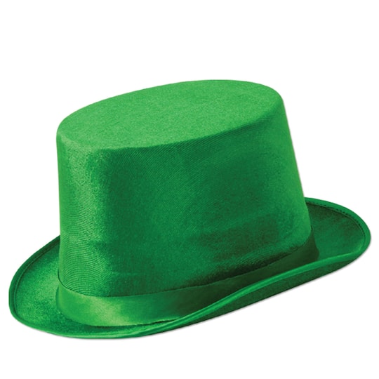 Beistle Adult Green Vel-Felt Top Hat